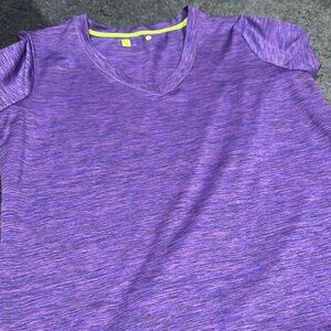 Xersion Purple V-Neck Women's Athletic Top Size Large